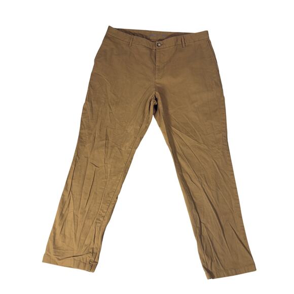 Old Navy Brown Khaki Pants W40x L32 Built In Flex Athletic Stretch Biz Casual - Picture 1 of 12
